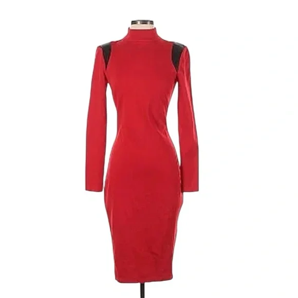 Eva Longoria Exclusively For The Limited Women’s Red BodyCon Dress, SZ XL. NEW!